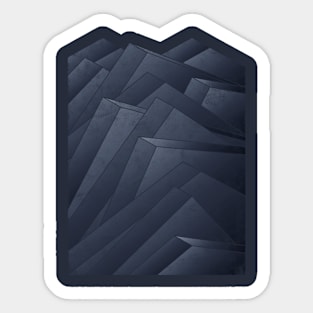 Isometric Waves Sticker